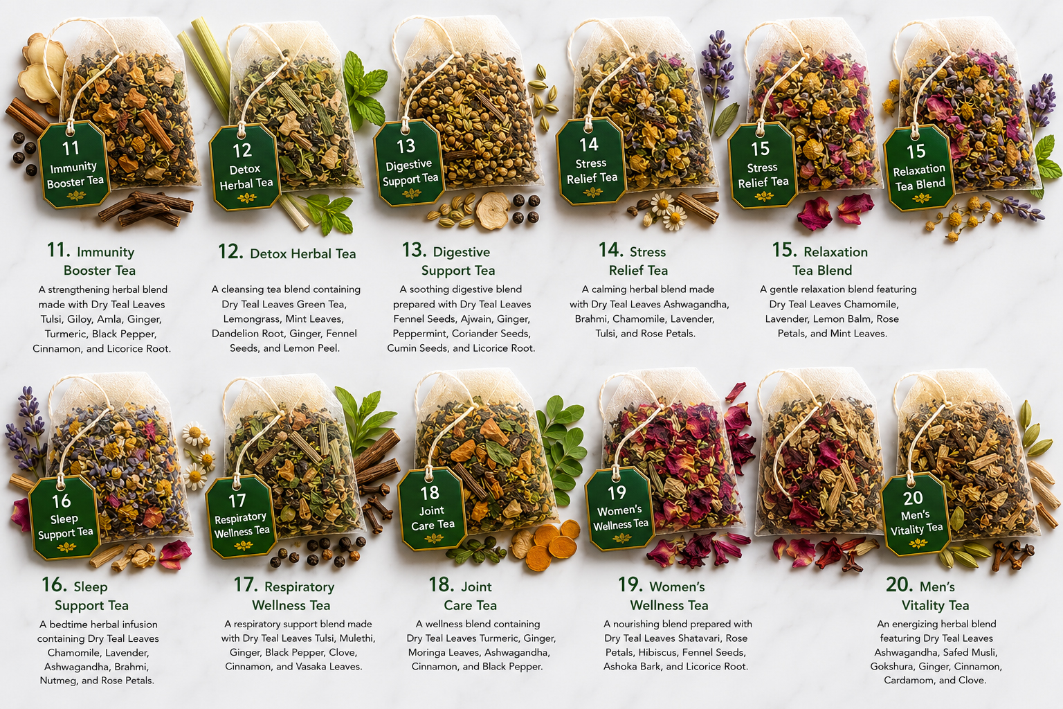 Sleep Support Tea - Herbal Wellness Tea Blends