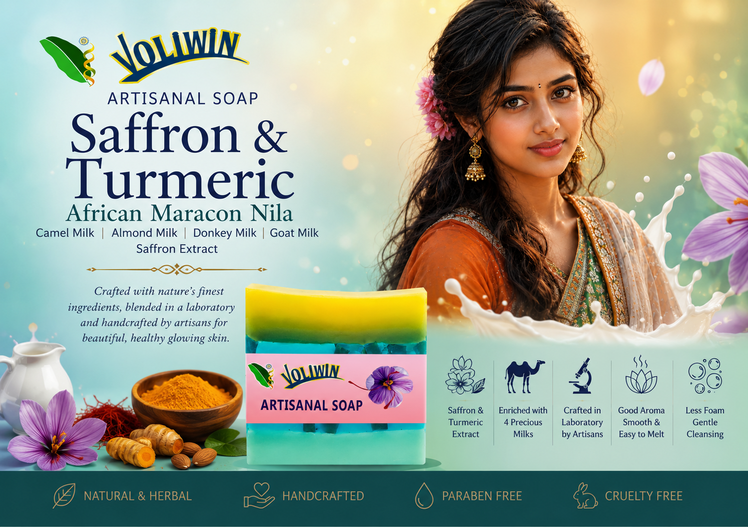 Voliwin Saffron Maracon Nila Soap