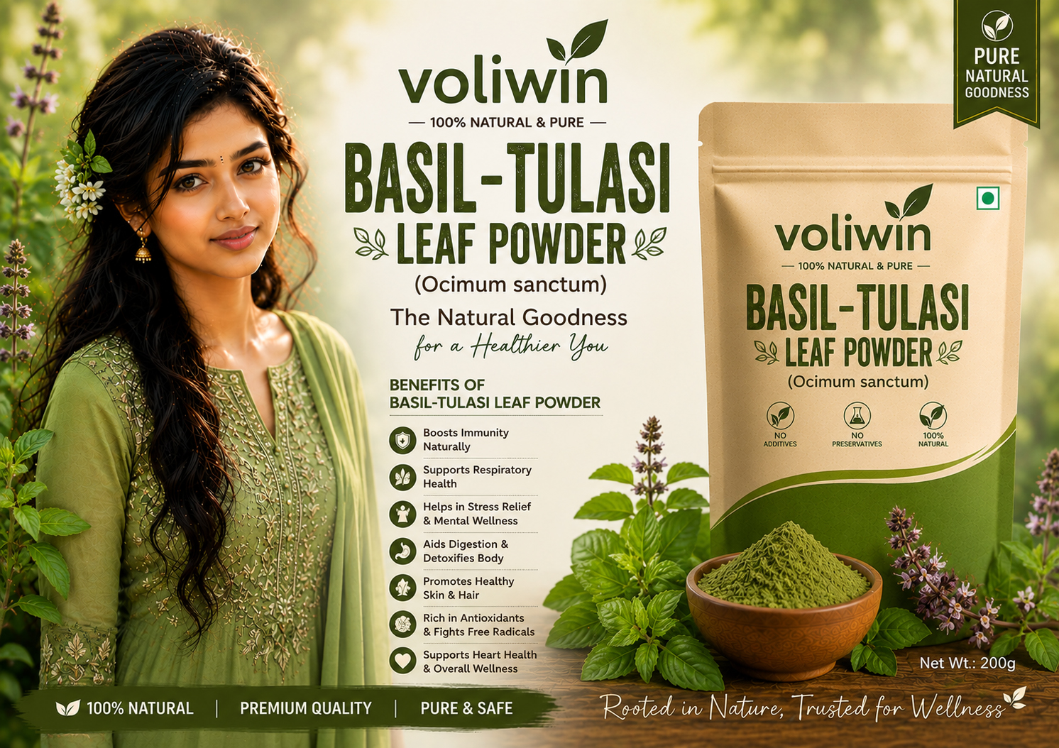 Basil-Tulasi leaf Powder