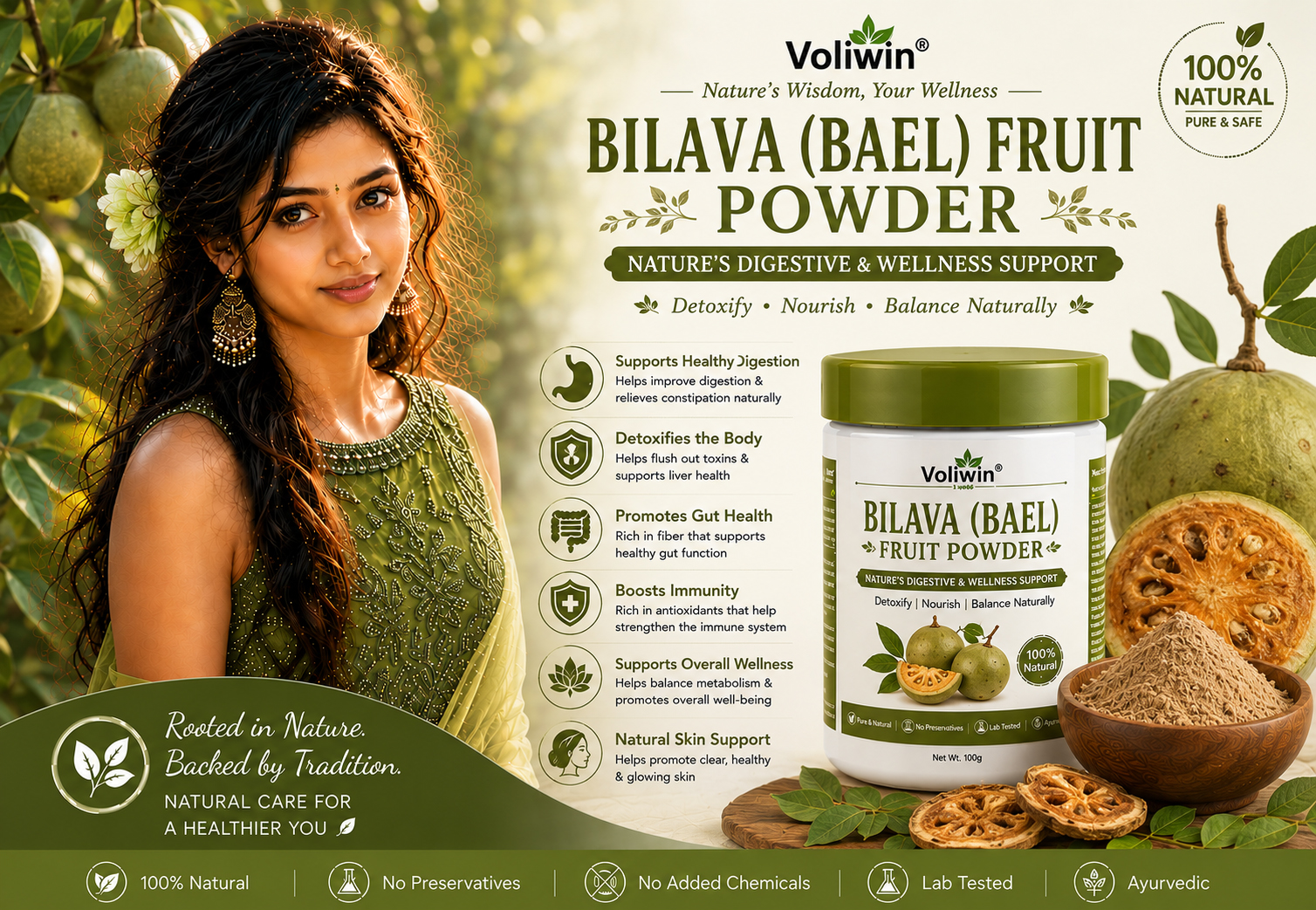 Bilava(Bael ) fruit powder