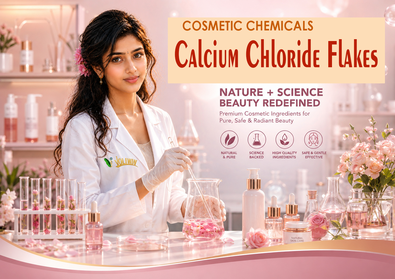 Calcium Chloride Flakes - Cosmetic