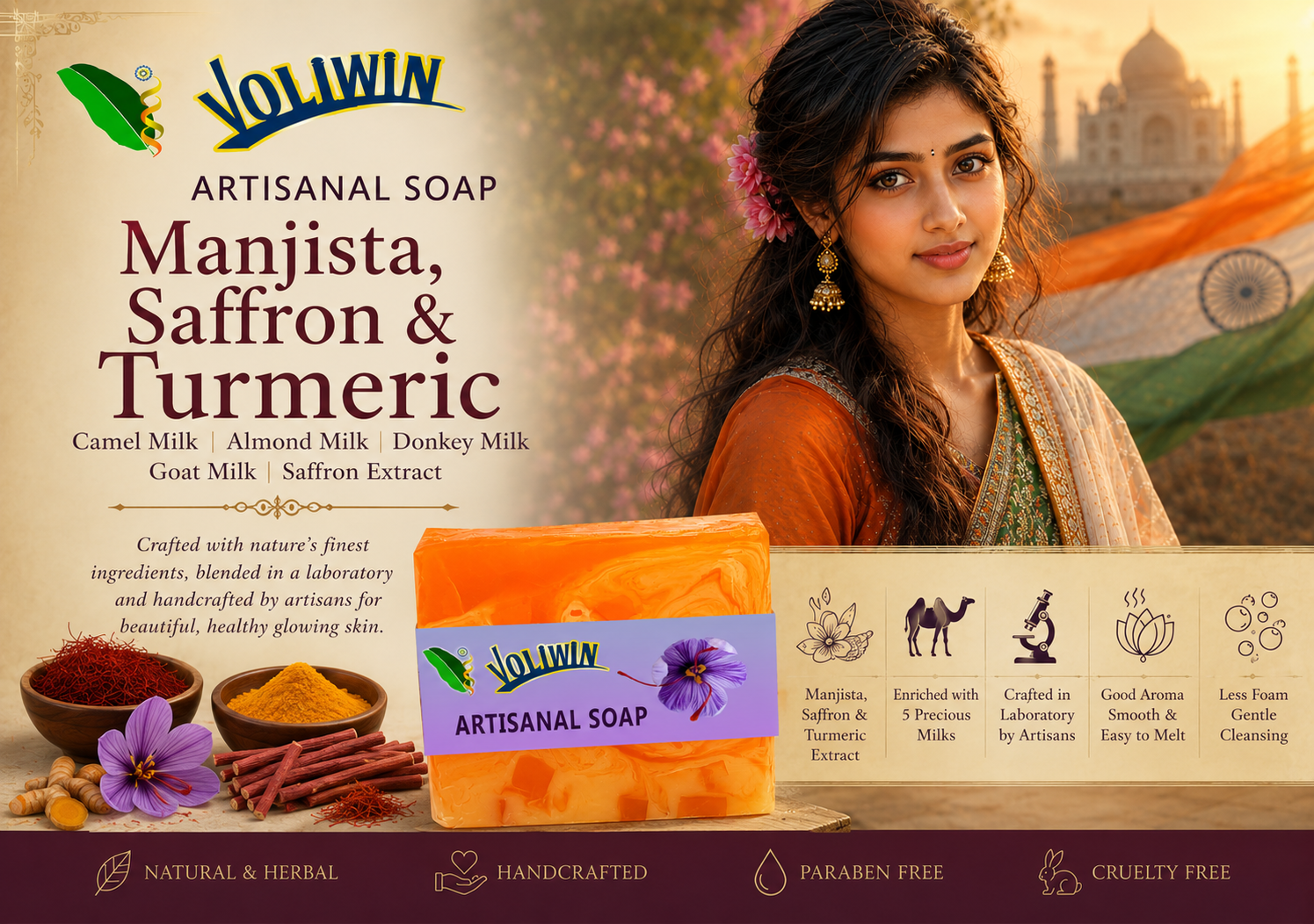 Voliwin Manjista Saffron Soap