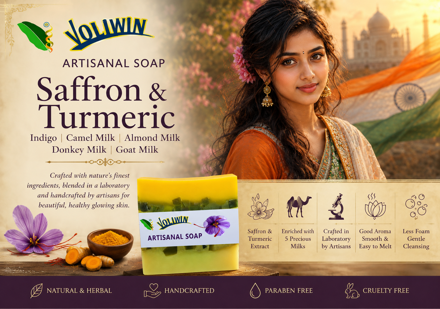 Voliwin Saffron Indigo Soap