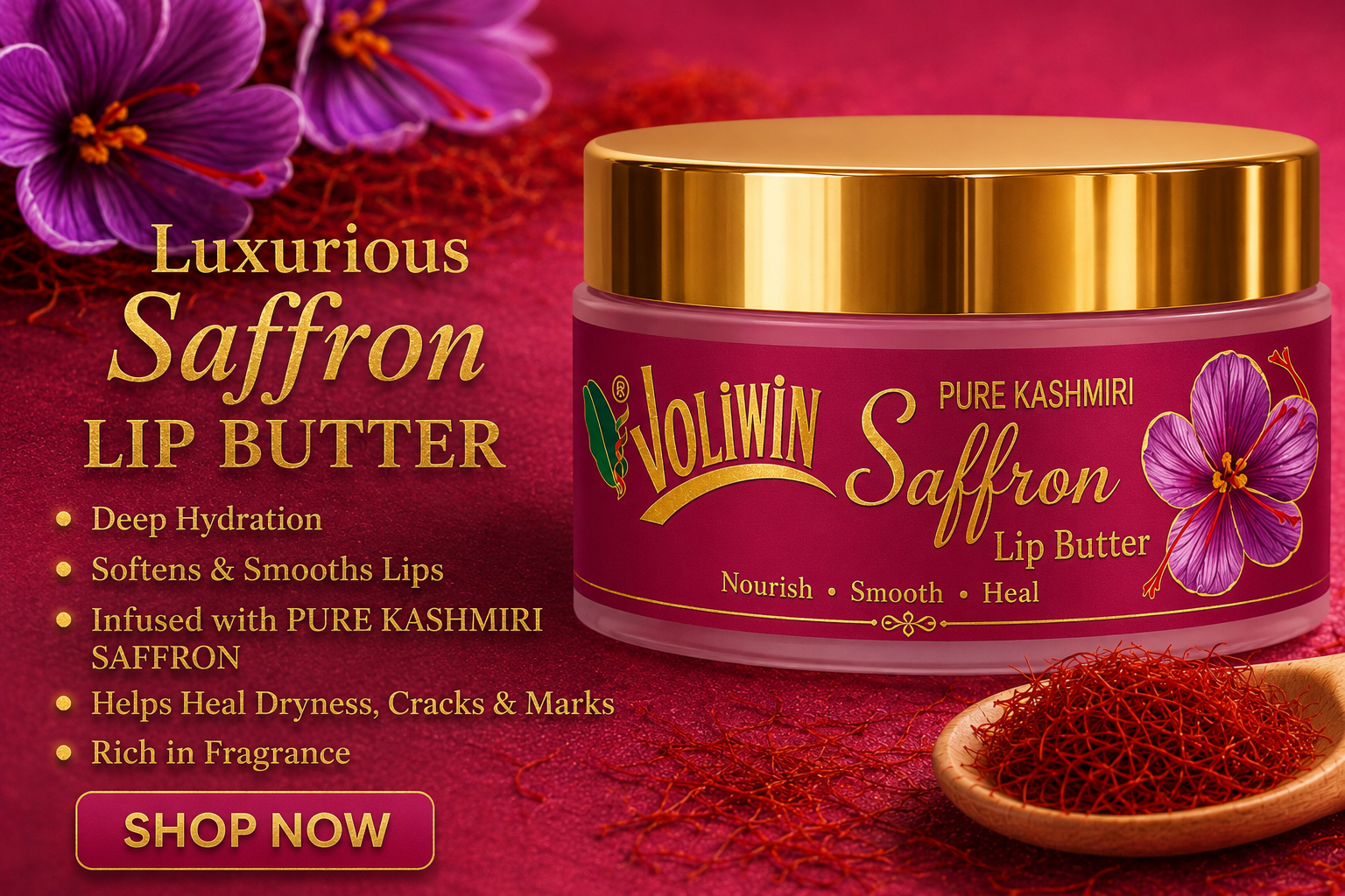 Voliwin Saffron Lip Butter