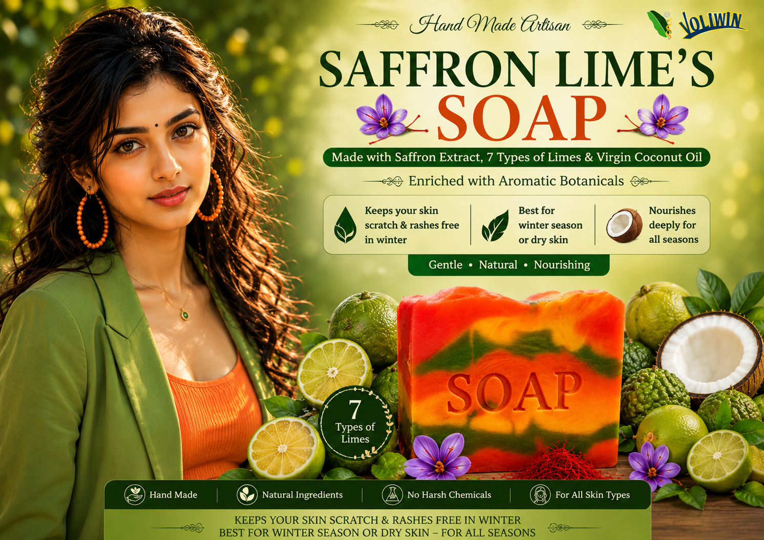 Voliwin Saffron & Lime’s Soap  CP