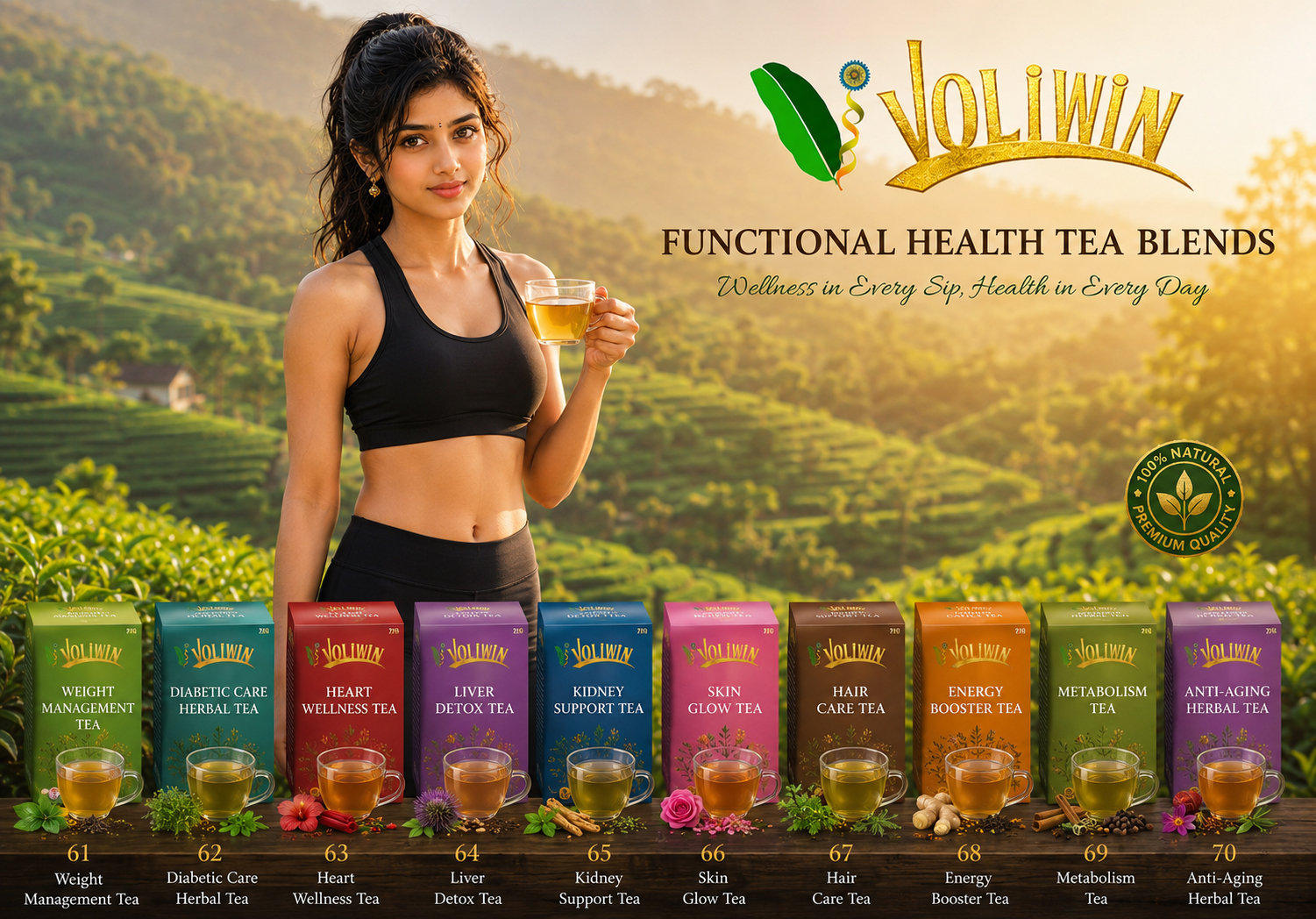 Anti-Aging Herbal Tea - Functional Health Tea Blends