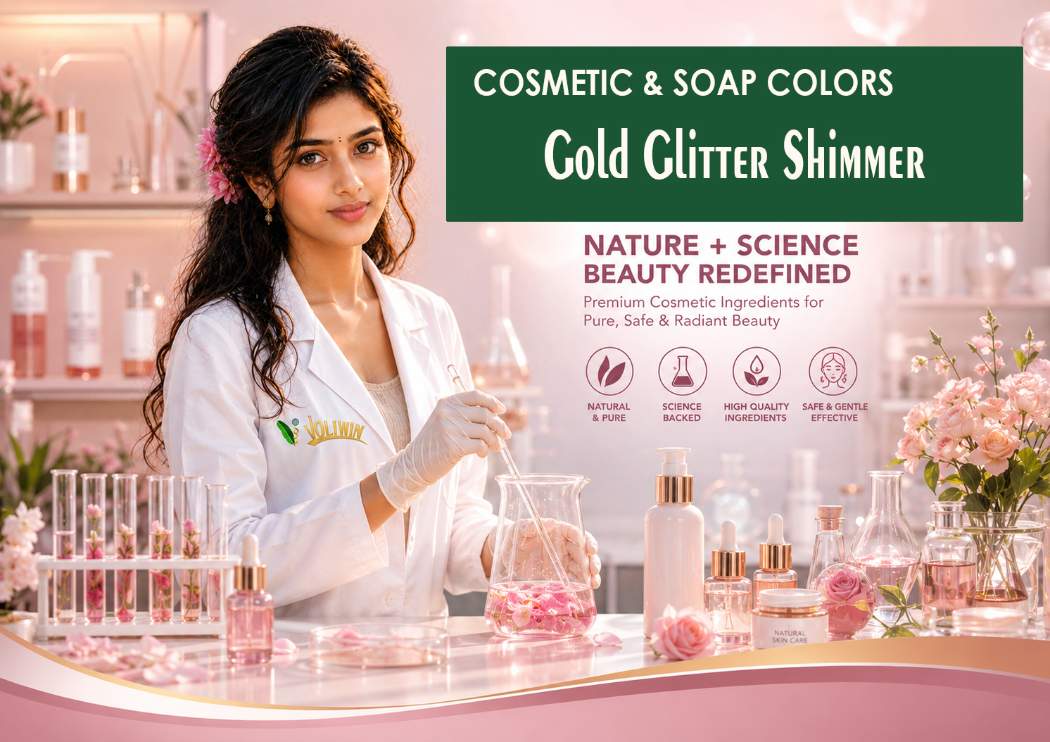 Gold Glitter Shimmer  - Cosmetic