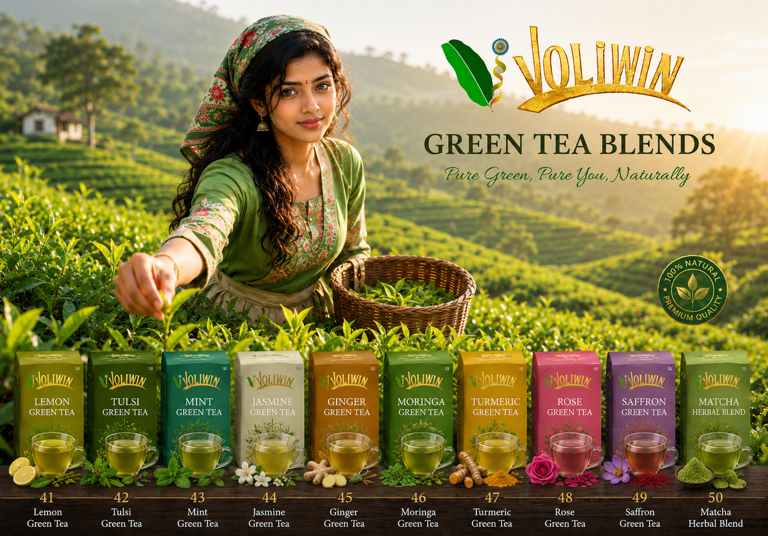 Ginger Green Tea - Green Tea Blends