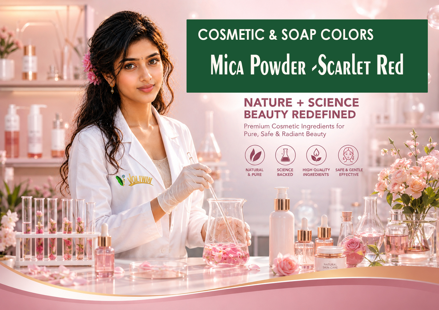 Mica Powder -Scarlet Red    - Cosmetic (Copy)