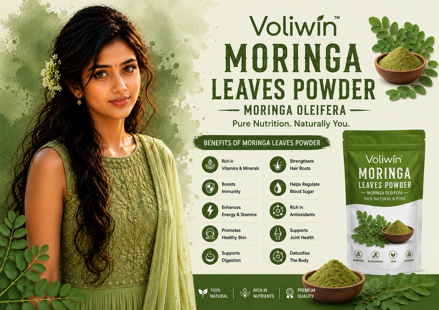 Moringa Leaves Powder - Moringa oleifera