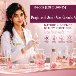 Beads – Purple with Anti – Acne Glycolic Acid    – Cosmetic
