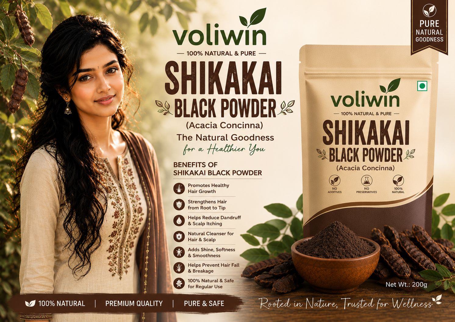 Shikakai Black Powder