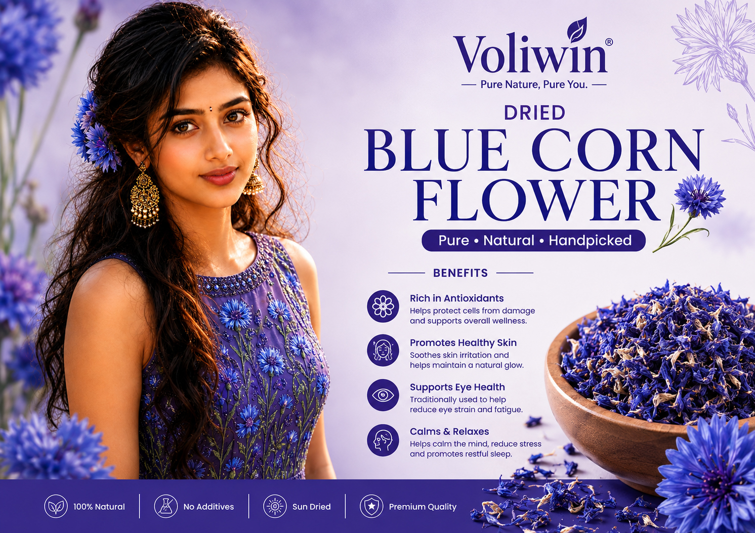 Blue Corn Flower