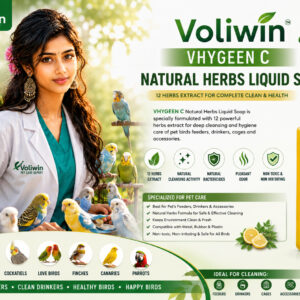 Voliwin VHYGEEN C – Natural Herbs Liquid Soap for Pet Birds 200ml
