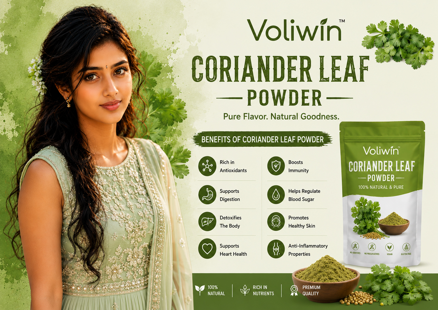 Coriander Leaf Powder