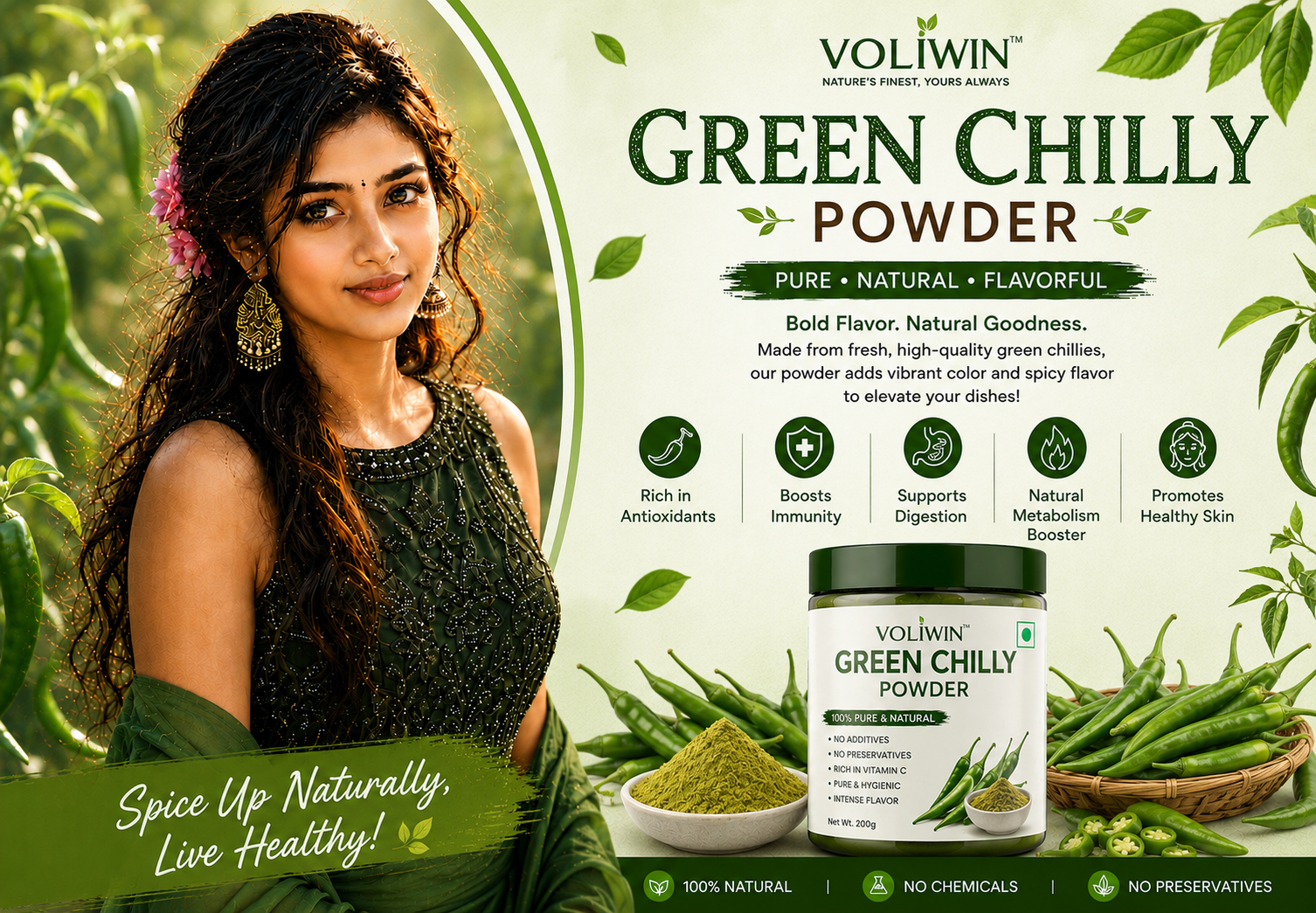 Green Chilly Powder