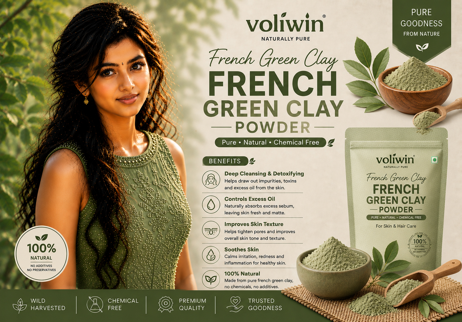 French Green Clay Powder
