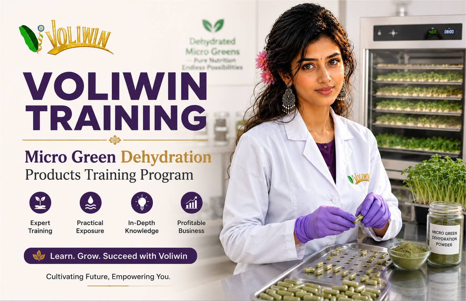 Micro Green Dehydration & Capsule Making - Training