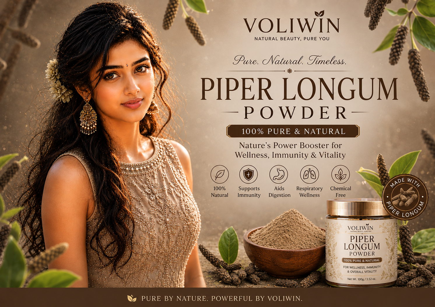 Thippili (Pipali) Piper Longum Powder