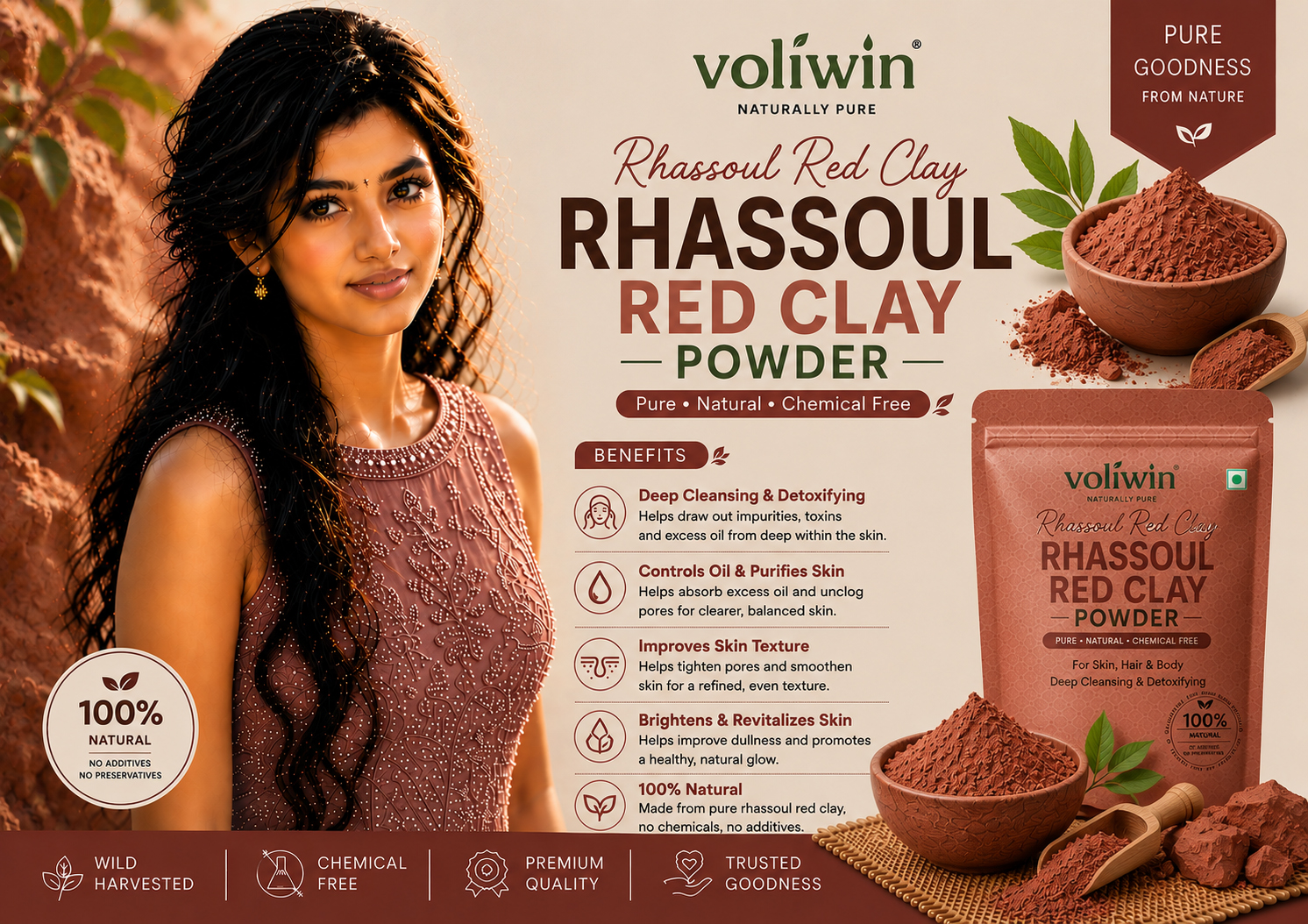 Rhassoul Red Clay Powder