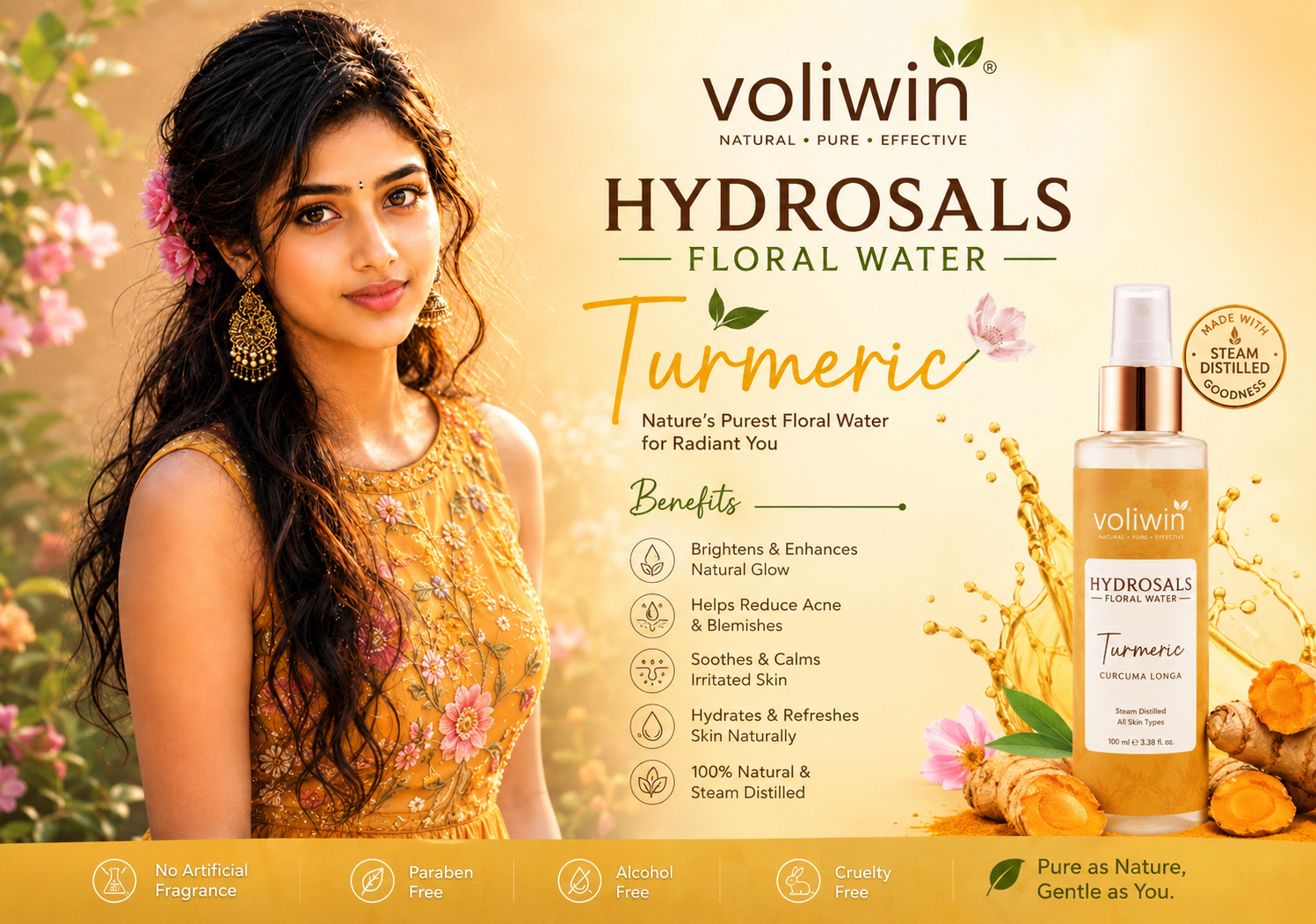 Turmeric Hydrosol / Floral Water